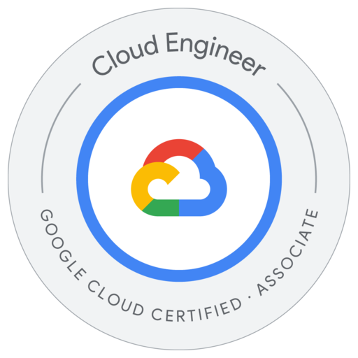 Google Cloud Certified Cloud Engineer Associate Certification emblem