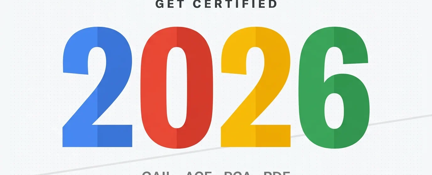 Free Google Cloud Training 2026 featured image with bold typographic year and certification tracks